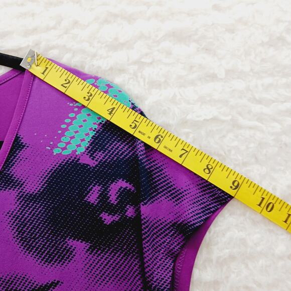 Blouse Size XL Purple Floral Whimsycore Y2K Soft Girl Alt Cottagecore Workwear - Picture 4 of 10